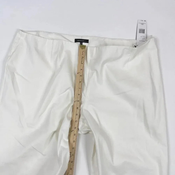 Lafayette 148 White Cropped Pant 24W - Picture 8 of 12